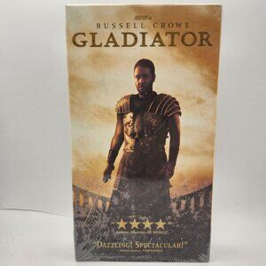 Gladiator VHS 2000 DreamWorks Sealed Russell Crowe Joaquin Phoenix